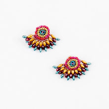 Duo Beaded Fair Trade Post Earrings (Multiple Color Options)