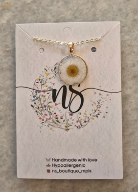Fleabane Pendant Necklace
