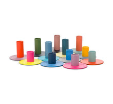 Two-Tone Metal Candleholders (Multiple Color Options)