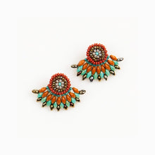Duo Beaded Fair Trade Post Earrings (Multiple Color Options)