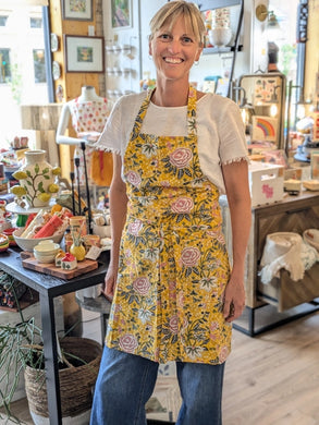 Golden Bloom Apron
