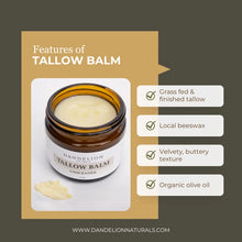 Grass Fed Tallow Balm with Organic Olive Oil