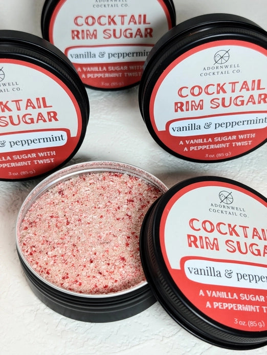 3 oz. Vanilla & Peppermint Rim Sugar
