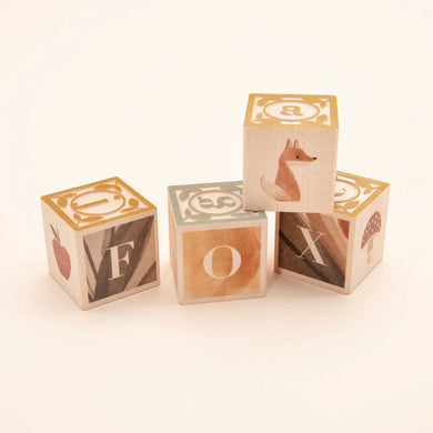 Watercolor Abc Wood Blocks