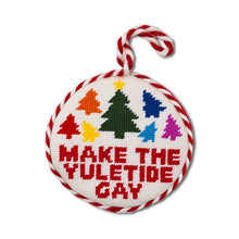 Yuletide Gay Needlepoint Ornament
