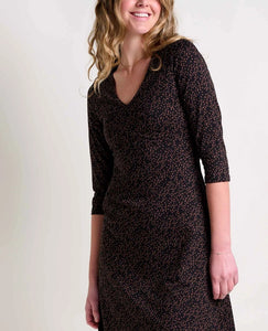 Rosalinda Black Dot Dress