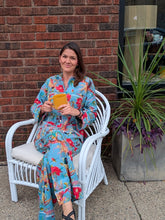 Women’s Cotton Pajama Set – Birds & Blooms