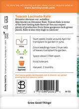 Kale, Lacinato Seed Packets
