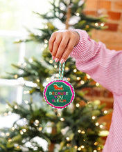 Because You Sleigh Needlepoint Ornament
