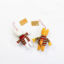 Fair Trade Cats in Sweaters Ornaments