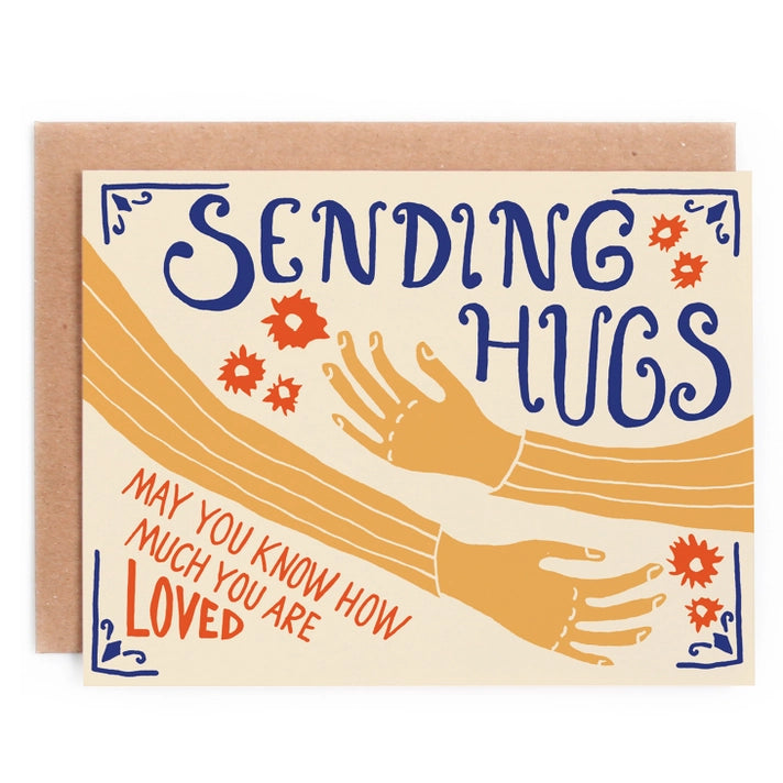 Sending Hugs Sympathy Greeting Card