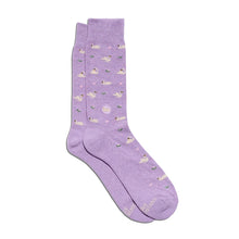 Socks That Support Women's Equality (Purple Swans)