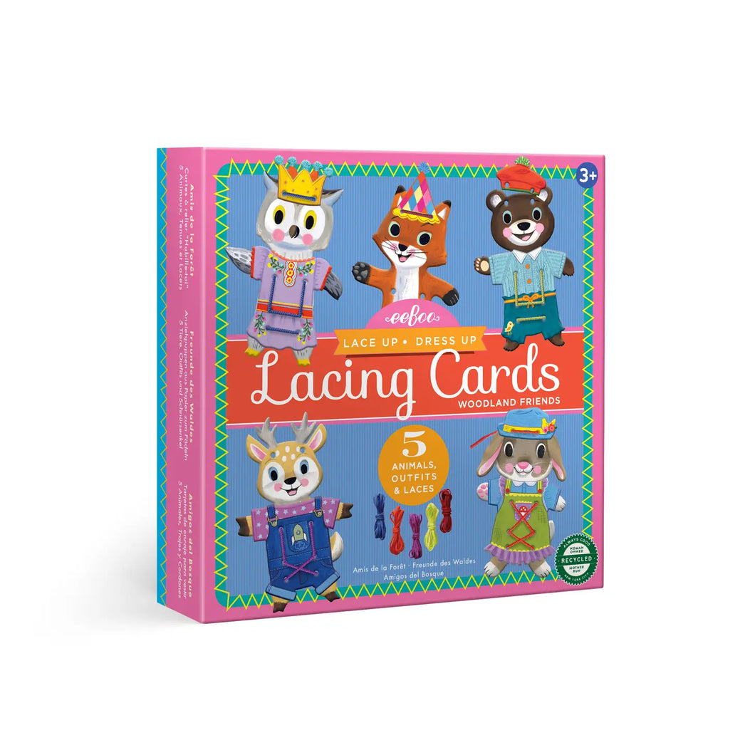 Woodland Friends Dress Up Lacing Cards
