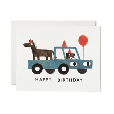 Happy Birthday Truck Birthday Greeting Card