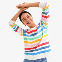 Adult 24/7 Sweatshirt  In Rainbow Candy Stripe