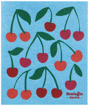 Wild Cherries Swedish Dishcloth