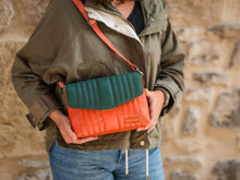Samos Quilted Recycled Leather Crossbody Bag