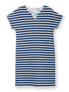 Navy Stripe Organic Cotton Jersey Dress