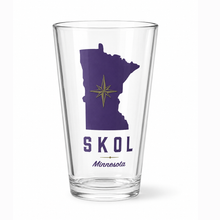 Minnesota SKOL State 16 oz Pint Glass 