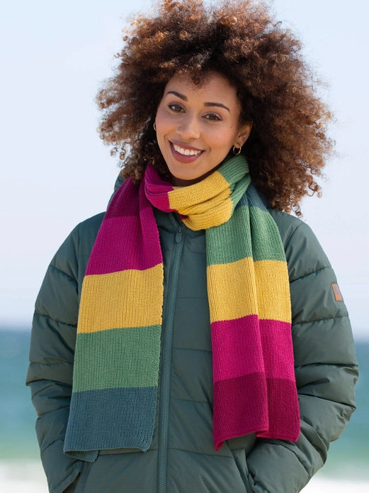 Rainbow Knit Scarf