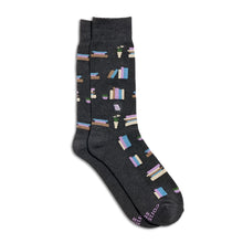 Socks That Give Books (Gray Bookshelves)