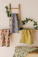 Aurora Block Print Dishtowel