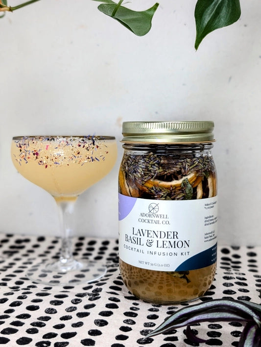 Lavender Basil & Lemon Cocktail Infusion Kit