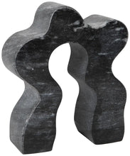 Grey Wave Marble Bookend