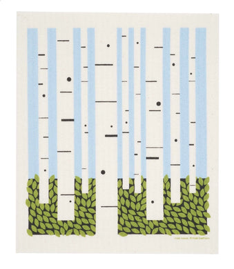 Birch Forest Swedish Dishcloth