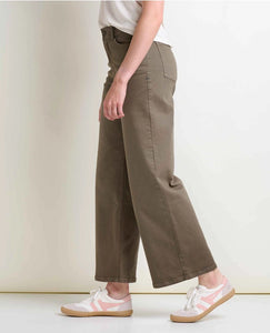 Women's Organic Cotton Balsam Wide Leg Pant - Fir