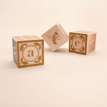 Watercolor Abc Wood Blocks
