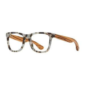 Alden - Slate Blue Tort / Zebra Wood /Blue Light Readers (1.25)