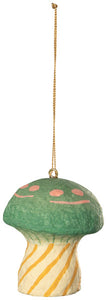 Mushroom Gems Paper Mache Christmas Tree Ornaments