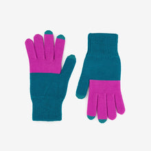 Colorblock Knit Touchscreen Gloves (Multiple Colors)