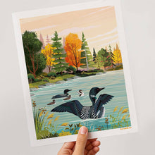Loons on the Lake Print