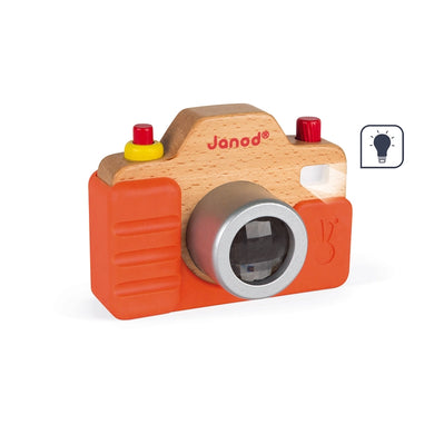 Wooden Toy Camera (Sound & Flash)