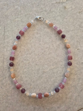 Sunset Whisper Natural Stone Necklace