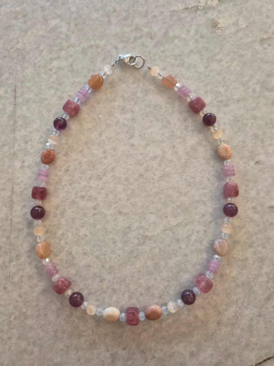 Sunset Whisper Natural Stone Necklace