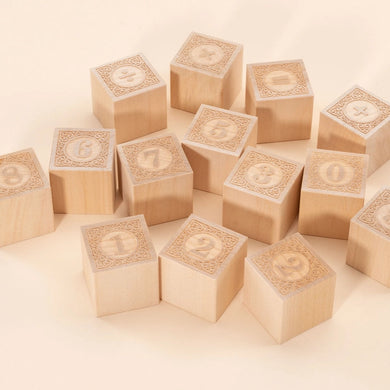 Bare Wood Number Blocks
