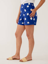 Serena Short Blue Polka Dot Ikat