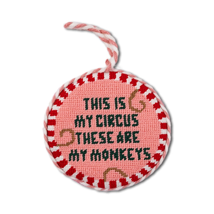 This Is My Circus Needlepoint Ornament