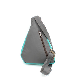 Roxy Medium Sling Crossbody Bag, 100% Handmade Recycled Leather