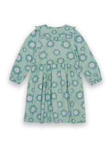 Big Blooms Organic Cotton Collar Dress