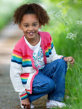 Organic Cotton Rainbow Cardigan