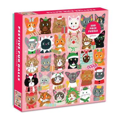 Festive Furballs - 500 Piece Puzzle