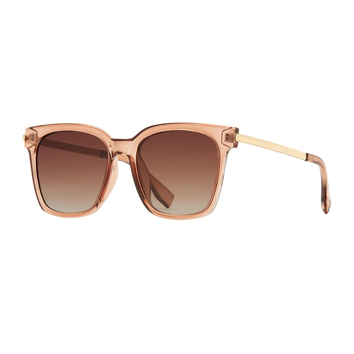 Everly - Crystal Brown / Gold / Gradient Brown Sunglasses