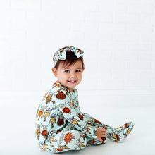 Kids Nordic Dreams Vikings Bamboo Convertible Footie Pajamas
