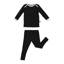 Black Polkadot Bamboo Pajama Set