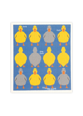Grey Duck Sponge Cloth