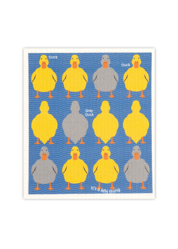 Grey Duck Sponge Cloth